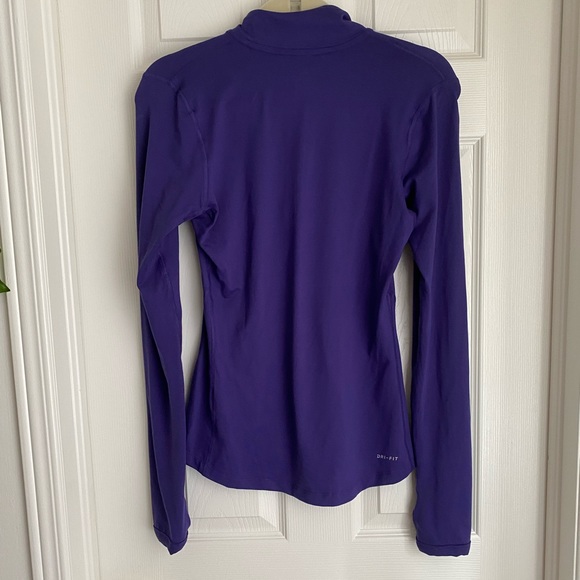Purple NYU Nike 1/4 Dryfit Top - Picture 9 of 9